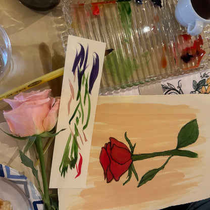 Botanical Watercolor + Drawing Workshop, February 15, 6-8pm @ Marcy's Studio