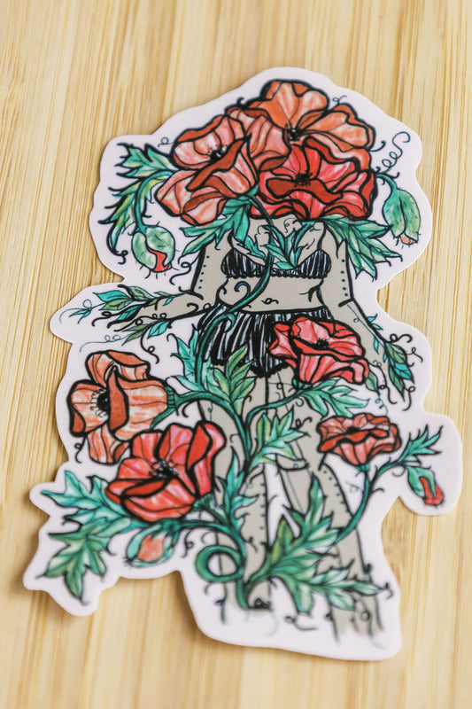 Poppy Sister Sticker