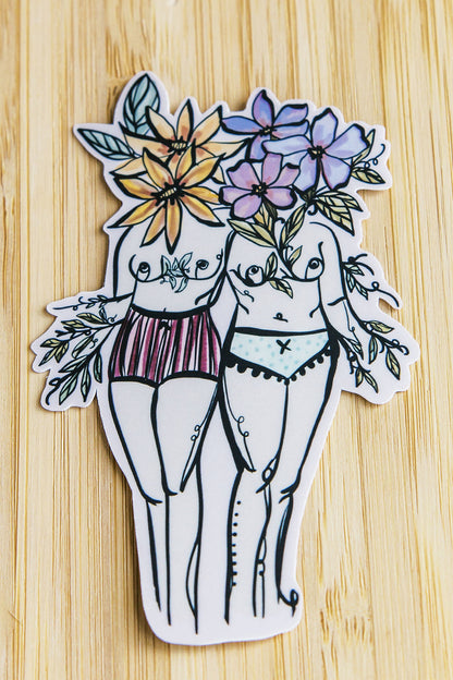 Flora Sisters Sticker