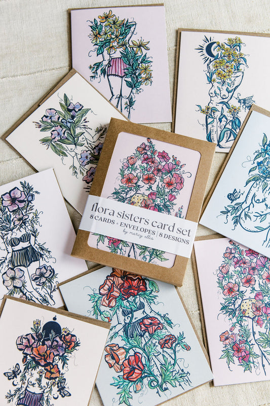 Flora Sisters Card Set