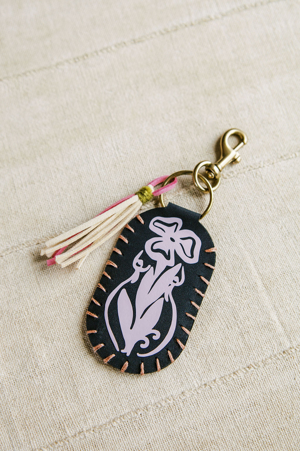Vegan Leather Keychain