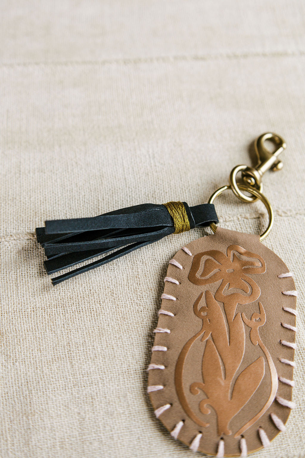 Vegan Leather Keychain