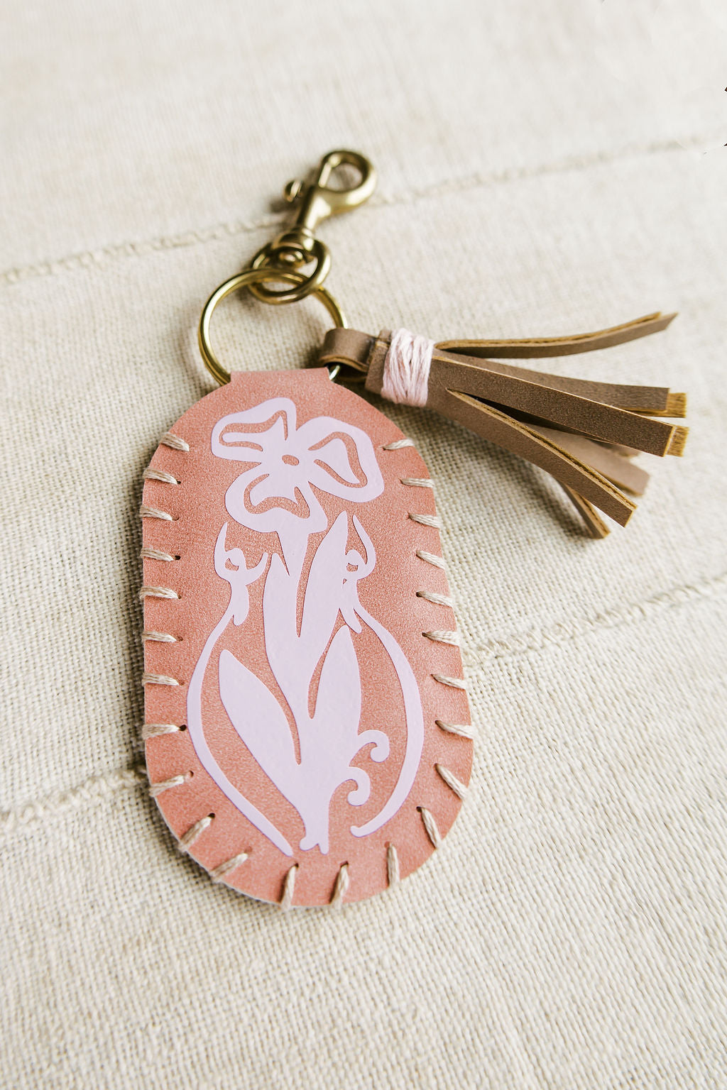 Vegan Leather Keychain