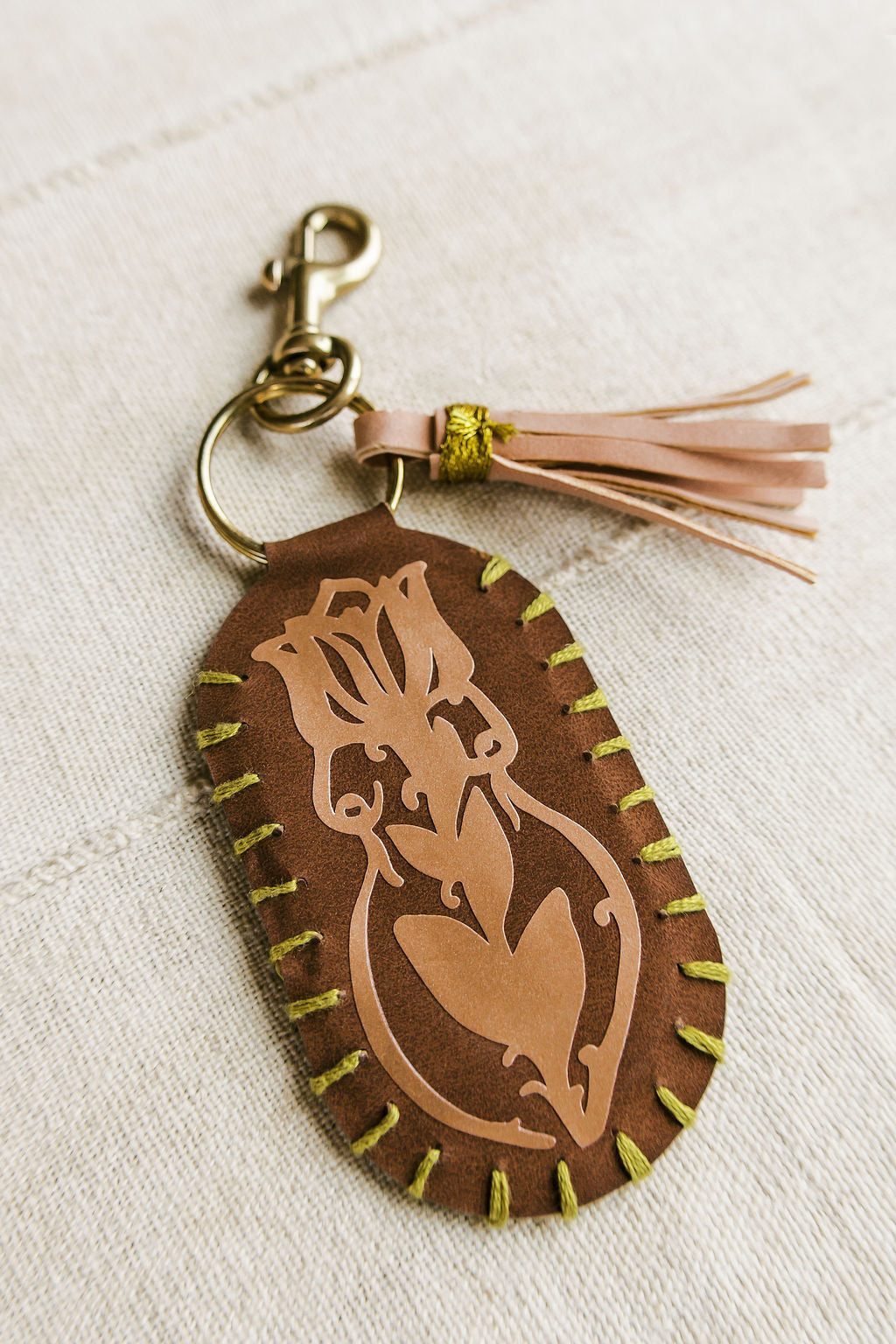 Vegan Leather Keychain