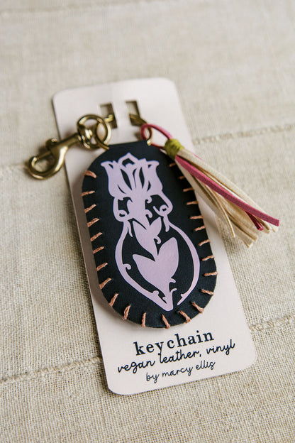 Vegan Leather Keychain