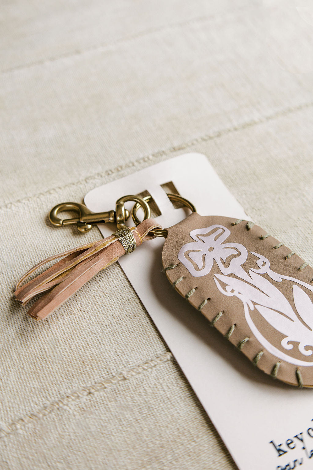 Vegan Leather Keychain