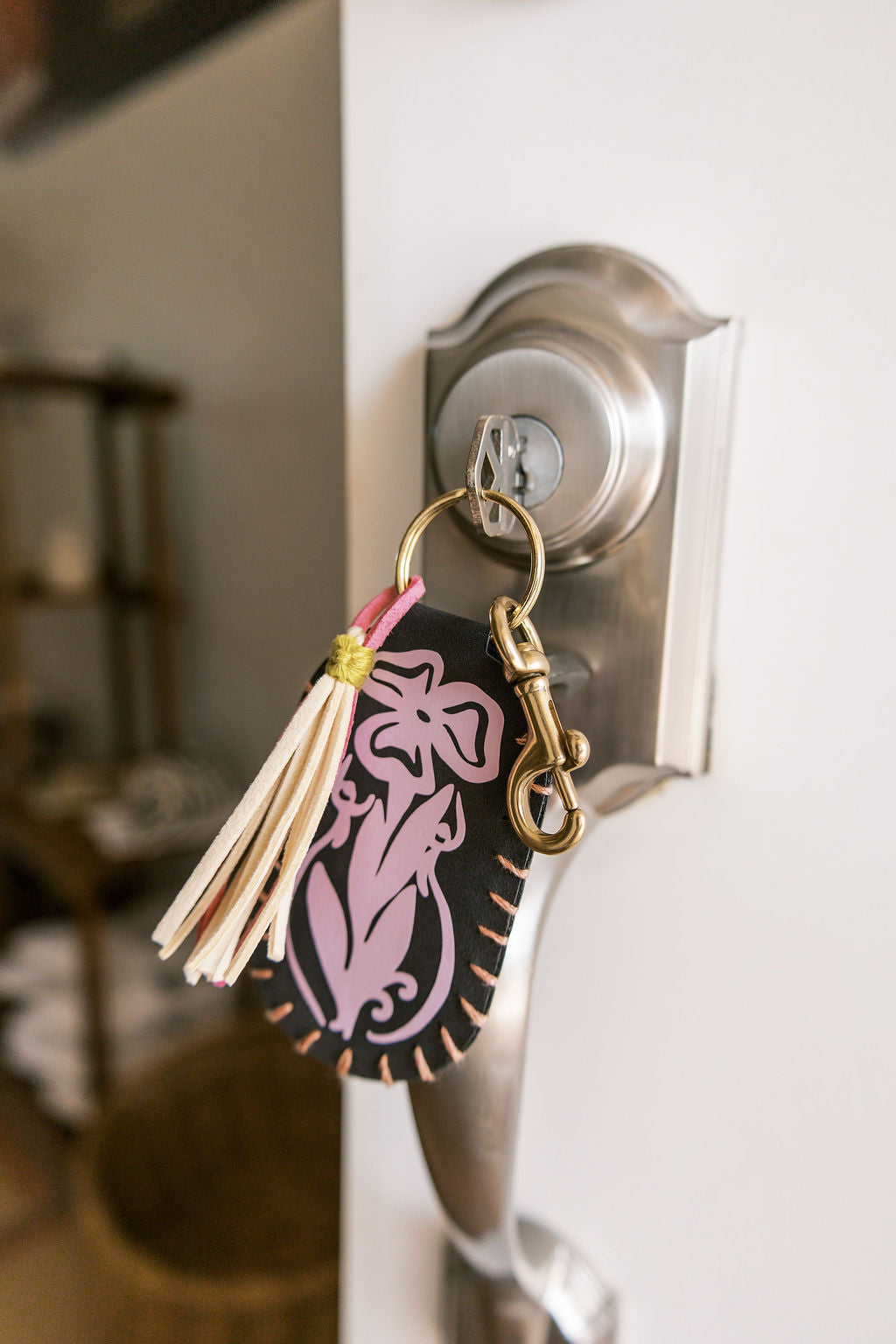 Vegan Leather Keychain