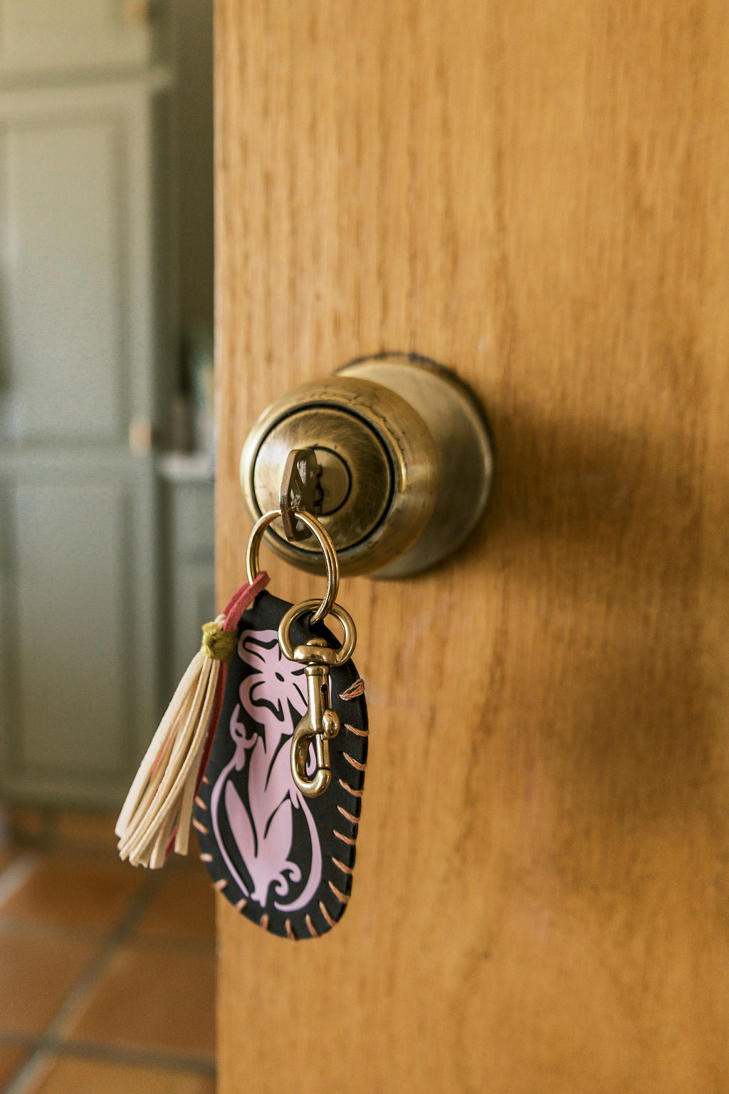 Vegan Leather Keychain