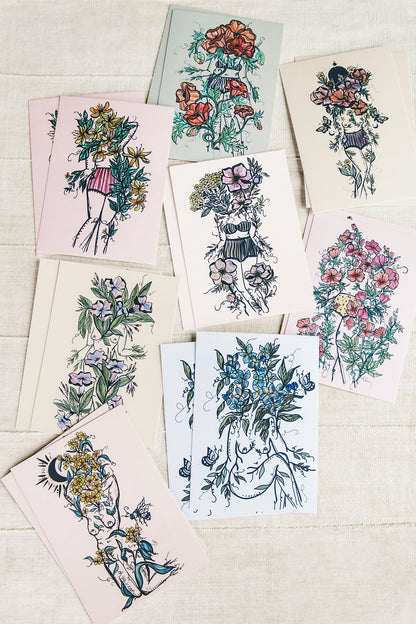 Flora Sisters Postcard Set