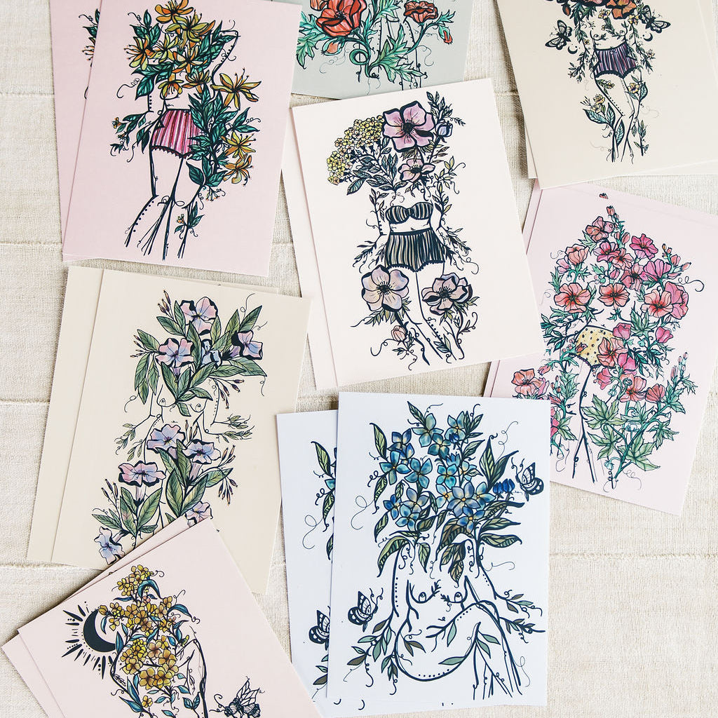 Flora Sisters Stationery and Accessories Bundle