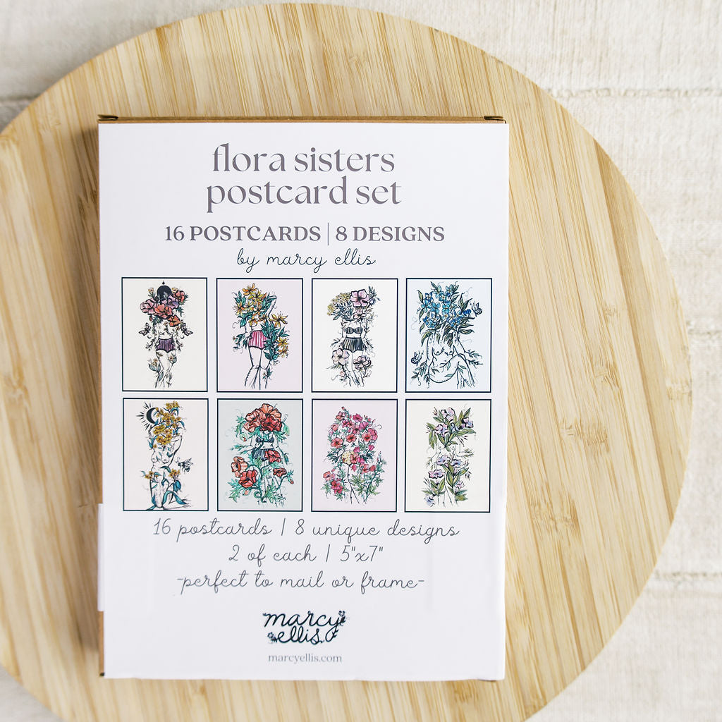 Flora Sisters Stationery and Accessories Bundle