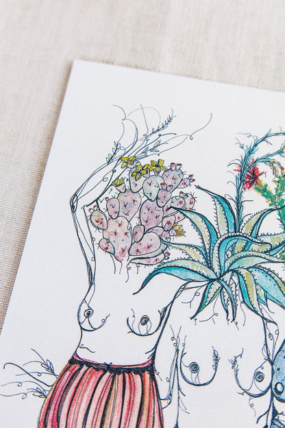 Desert Goddesses Art Print