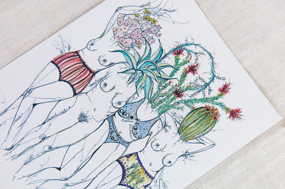 Desert Goddesses Art Print
