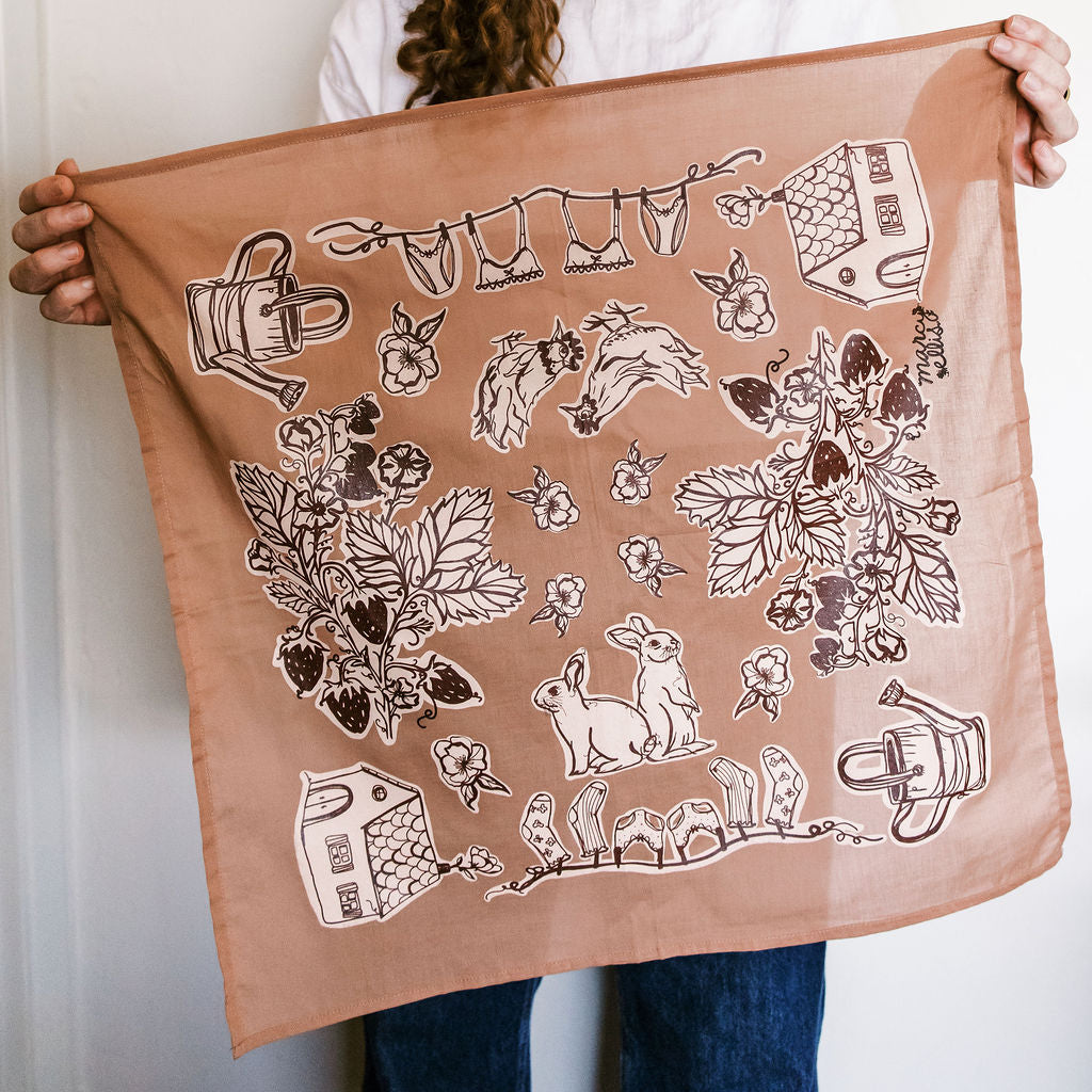 Garden Party Cotton Bandana