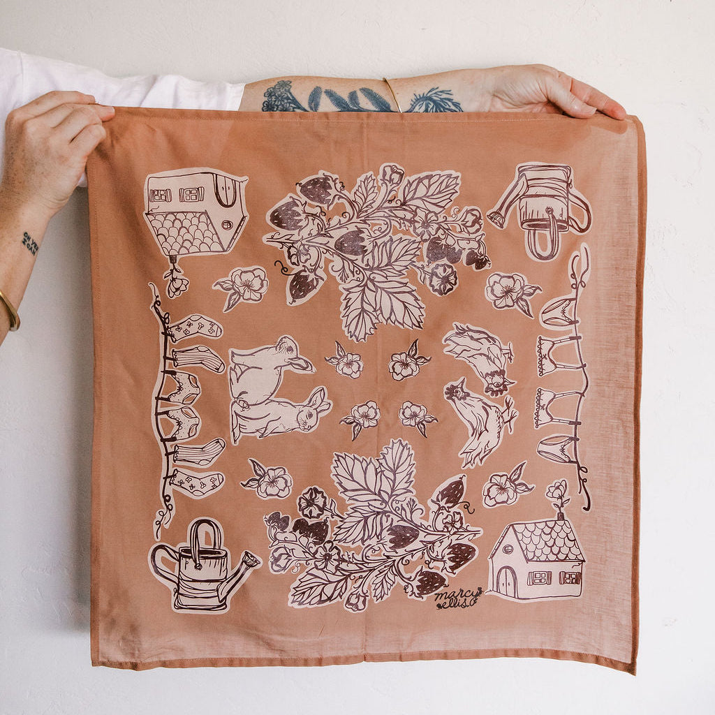 Garden Party Cotton Bandana