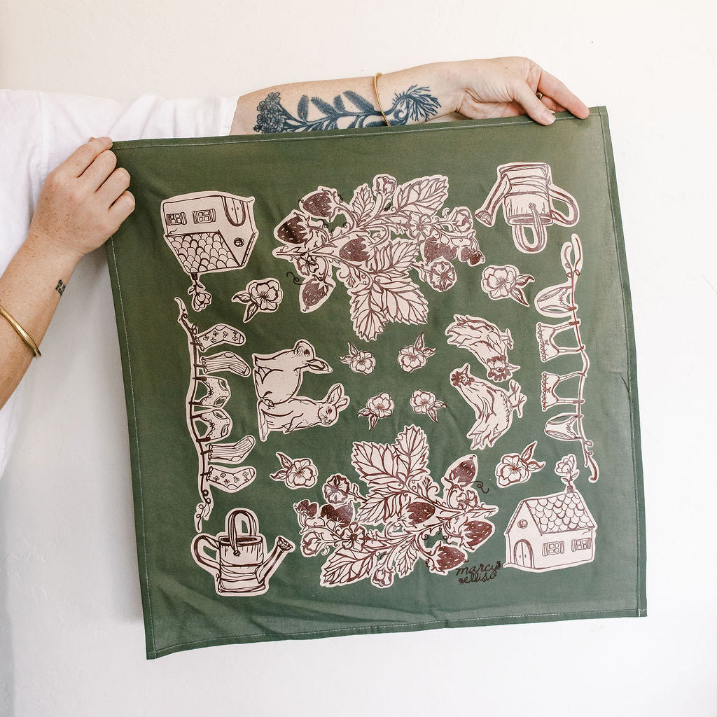 Garden Party Cotton Bandana