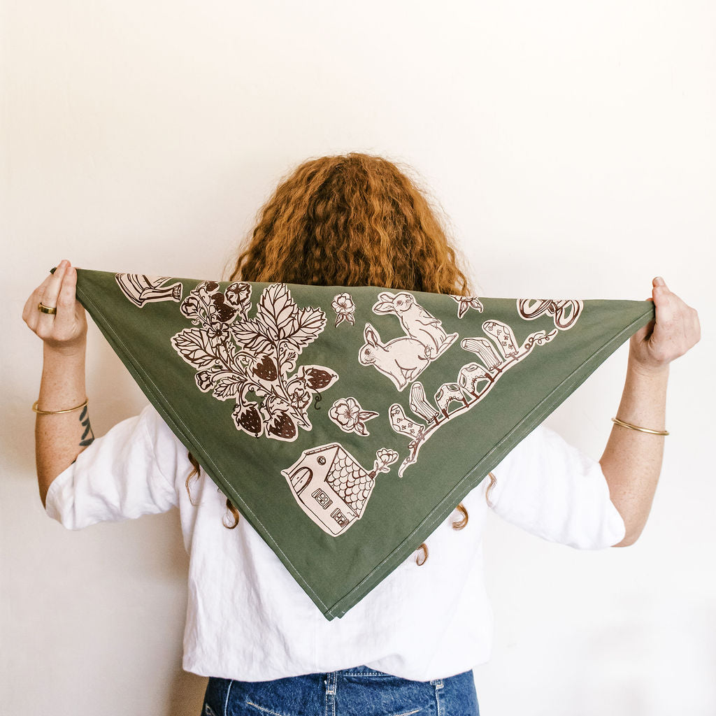 Garden Party Cotton Bandana