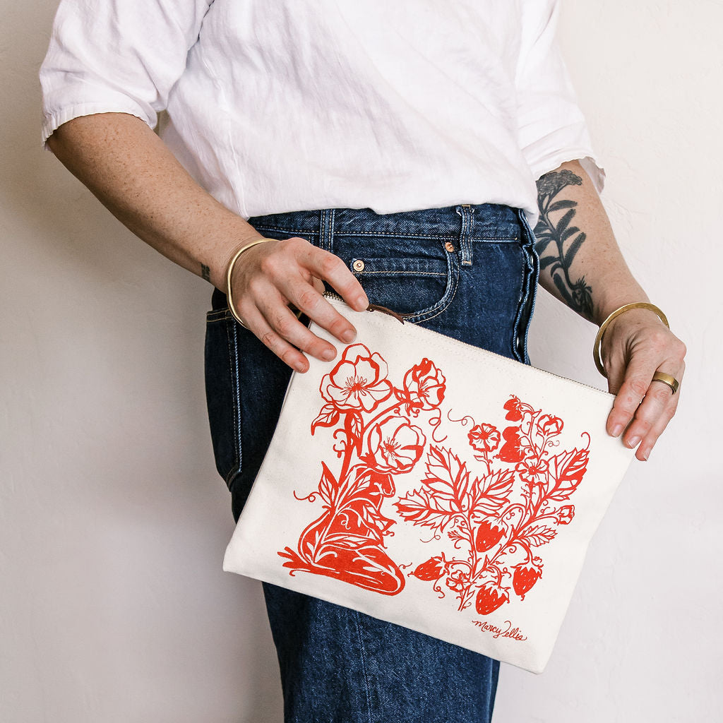 Strawberry Sister Zipper Pouch