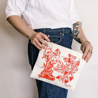 Strawberry Sister Zipper Pouch