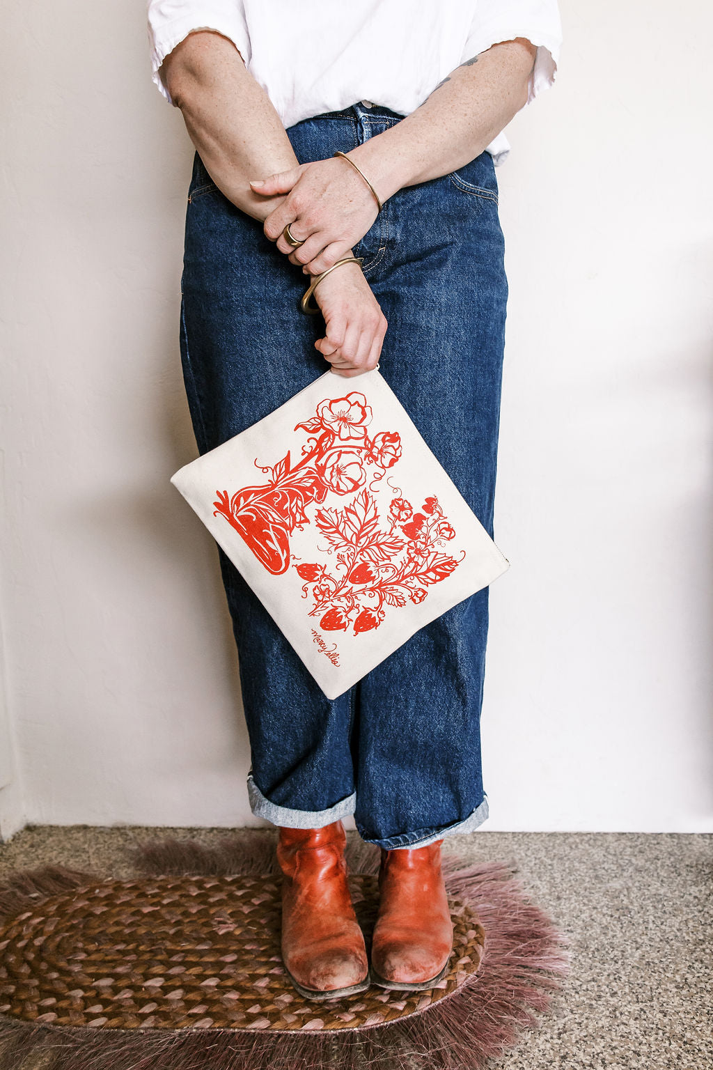 Strawberry Sister Zipper Pouch