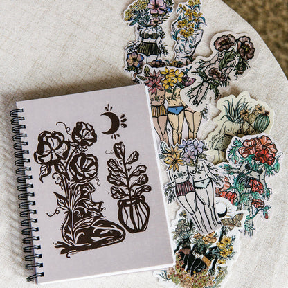 Notebook and Sticker Set Bundle