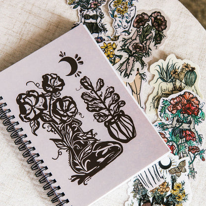 Notebook and Sticker Set Bundle