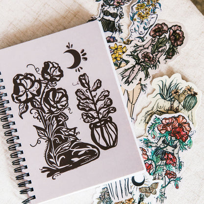 Notebook and Sticker Set Bundle