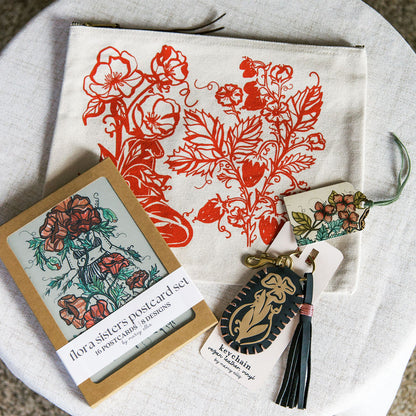 Flora Sisters Stationery and Accessories Bundle