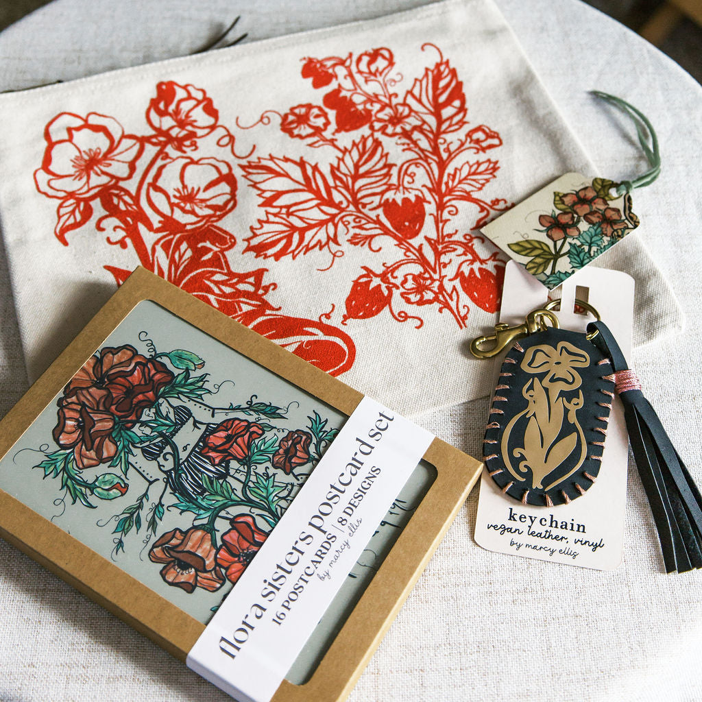 Flora Sisters Stationery and Accessories Bundle