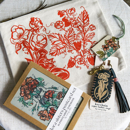 Flora Sisters Stationery and Accessories Bundle