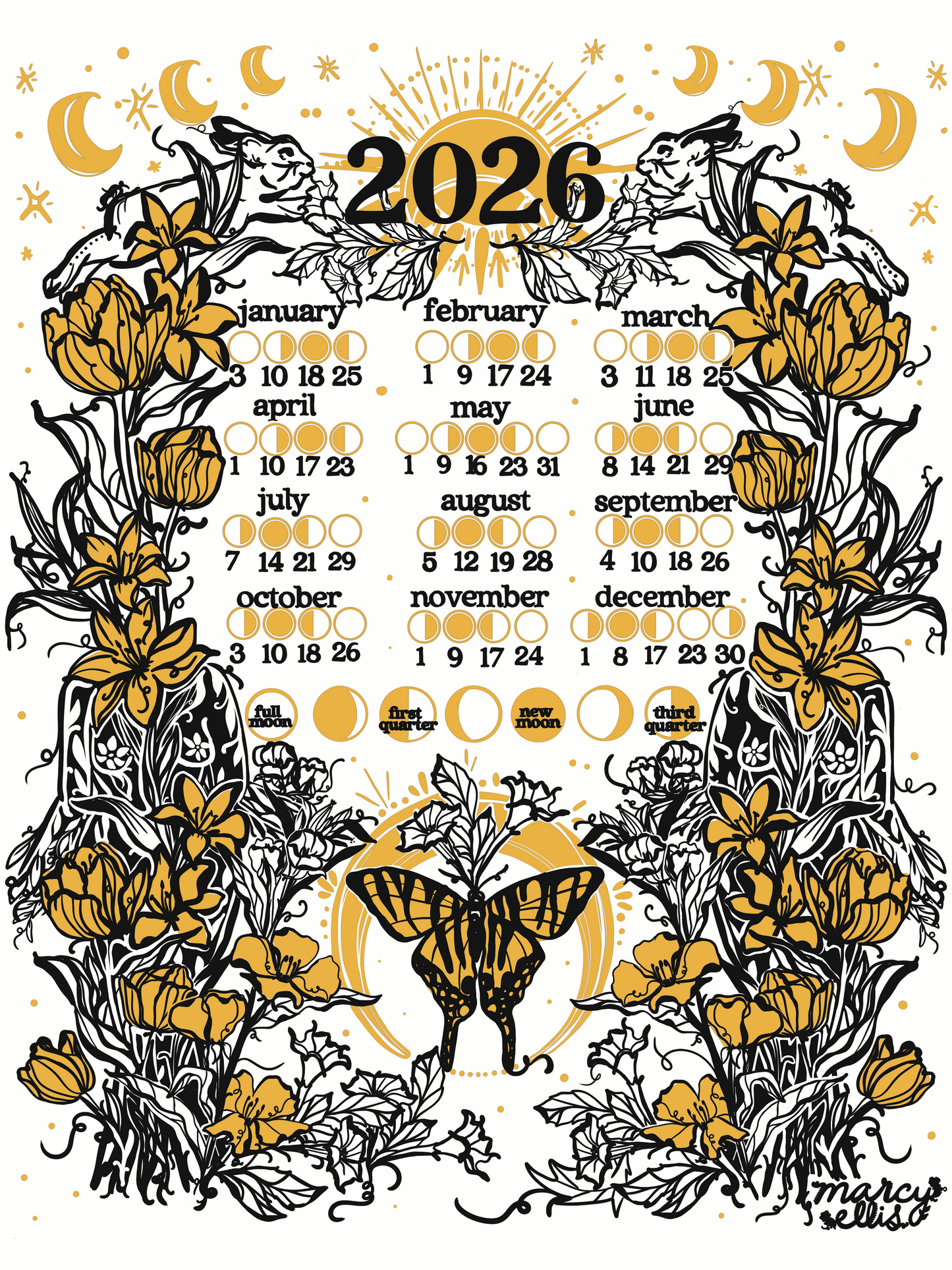 2026 Moon Calendar PREORDER