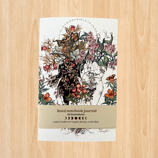 Flora Sisters Lined Notebook Journal