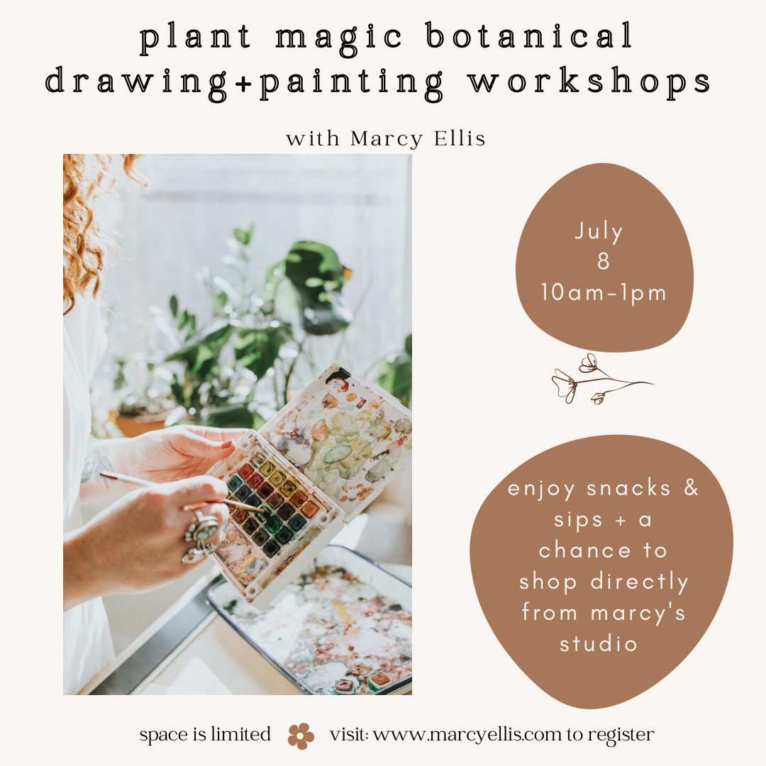 Workshop: Plant Magic Botanical Drawing + Painting - September 16